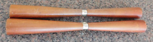 Lot Of 2 Vintage Wood Double Tapered Spindles Dowels Furniture Chair Table Legs