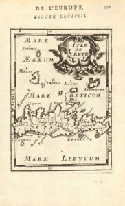 Candia Crete Cyclades Milos Sifnos Astypalaia Aegean Mallet 1683 Old Map