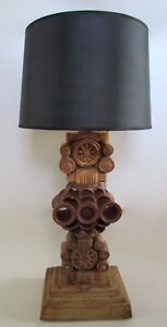 Mid Century 60 S Bernard Rooke England Monumental Pottery Lamp 23 