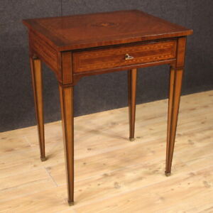 Living Room Side Table Furniture Inlaid Wood Antique Style Louis Xvi 50s 900