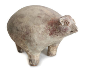 Pre Columbian Pottery Nayarit Chancay Dog Possibly Llama Globular Form