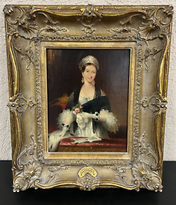 Amazing And Antique Attributed To Edmund Thomas Parris Queen Victoria 