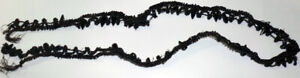 Victorian Funeral Mourning Trim Applique Beaded Cord Vintage