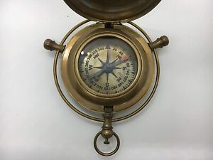 Nautical London Pocket Compass Handmade Marine Mary Rose Magnetic