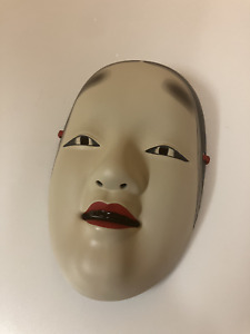 Japan Vintage Pottery Noh Mask From Shizuoka Japan