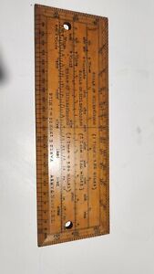 Army Navy C S L Antique Boxwood Scale And Rule 6 