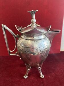 Manning Robinson 188 Silver Plated Tea Pot With Pomegranate Finial