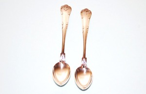 2 Vintage Cohr Denmark Herregaard Sterling Silver Demitasse Spoons Nice 