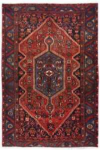 Hand Knotted Vintage Red Tribal Floral 4 4x6 7 Oriental Rug Farmhouse Carpet