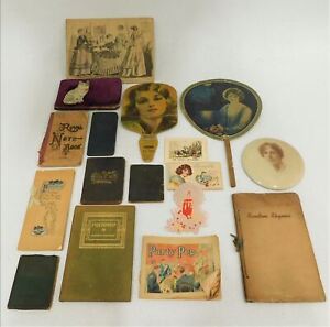 Antique Books Poetry Journals Trinkets Treasures Fans