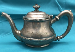 Hotel Warren Silver Soldered Small Coffee Tea Pot 1847 Rogers Bros 