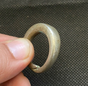Very Stunning Ancient Solid Bronze Ring Viking Amazing Rare Artifact Authentic