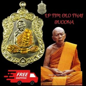 Sema Coin Year 65 Luang Pu Tim Wat Lahan Rai Brass Buddha Amulets Pendant Gift