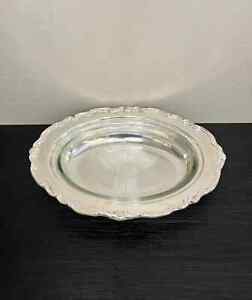 Vintage Georgetown By Fb Rogers Silver Serving Piece With Glass Insert Elegant