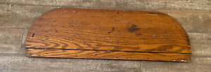 Antique Curved Bow Front Cabinet Oak Shelf Pre 1900 Replacement Piece Wood