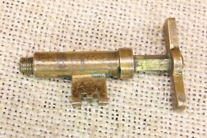 Old Adjustable Brass Key Expand Telescoping Pocket Door Victorian Room Divider