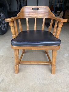 A Brandt Ranch Oak Arm Chair