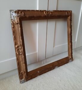 Gesso Gold Shabby Chic Gilt Picture Frame Wooden Antique Wedding Decor Detailed 