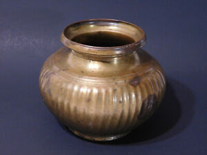 Antique Original Old Brass Lota Water Vessel