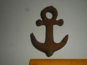Miniature Cast Iron Ship Anchor Antique Navy 2 3 4 Anchor Salesman S Sample