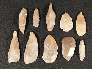 Big Lot Of Ten Ancient Neolithic Artifacts From Borj Sud Morocco 3 22
