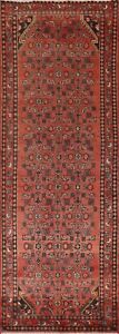 Vintage Geometric Traditional 10 Ft Runner Rug Wool Hand Knotted 3x10