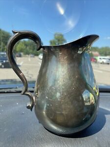 Vintage Reed Barton 968 Silver Plate Water Tea Pitcher 6 H