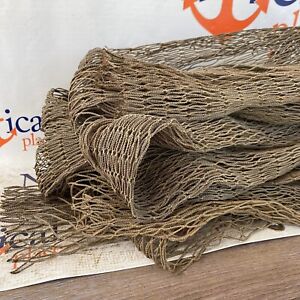 Real Commercial Fish Netting 20 Ft X 20 Ft Knotless Authentic Old Fishing Net