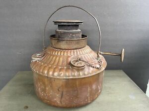 Cleveland Antique Copper Oil Kerosene Heater Stove Lamp