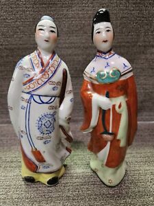 Antique Chinese Qing Porcelain Figurine Statue Of Ho Hsien Ku Immortal Maiden