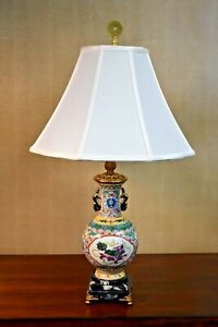 26 Very Fine Chinese Porcelain Vase Lamp Jingdezhen Hand Painted Foo Lion