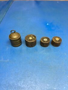 Apothecary Weights Antique Scale Type Brass Home Medicine Prescription