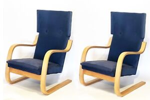 1950s Era Alvar Aalto 401 Wingback Lounge Chair Finland 2 Available