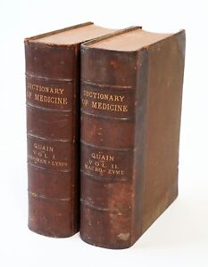 1895 Dictionary Of Medicine 2 Volumes Abdomen Zyme 2566 Pages