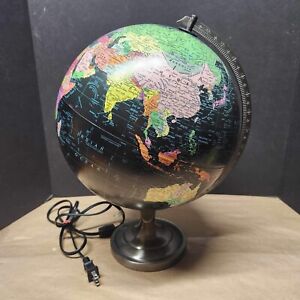 Replogle Scanglobe Lighted Black 30 Cm 12 Globe Rotating With Stand Tested