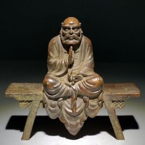 Exquisite Chinese Pure Red Copper Buddhist Bench Buddha Statue Decoration