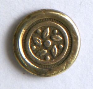 Bb 1830 S Jacksonian Cousin Antique Brass Button Rimmed