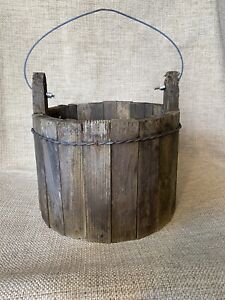 Primitive Wooden Bucket