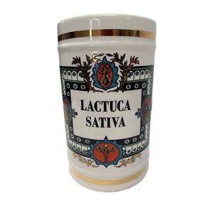 Vintage Lactuca Sativa Apothecary Jar