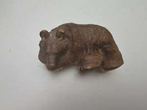 Black Forest Bear Rare German Hand Carved Bear Clothes Brush