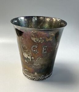 Vintage Gh Sterling Silver Mint Julep Cup W Mono