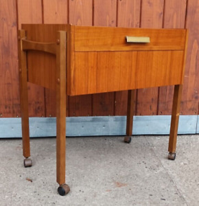 Sewing Table Vintage Sideboard Retro Jewellery Box N Hwagen Danish Walnut 60er 1