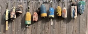 13 Vintage Used Crab Lobster Trap Pot Buoys Floats Foam Nautical Decoration