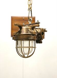 Antique Ship Lights Original Kokosha Flame Proof Ceiling Pendant Lamp Japan