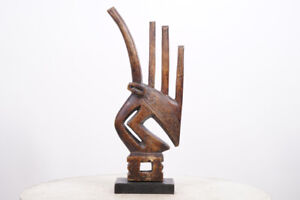 Bamana Chiwara Antelope Headcrest 17 5 Mali African Tribal Art