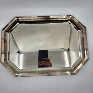 Vintage Tiffany Co Silverplate Serving Tray 14x10x1
