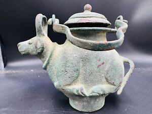 Ancient Medieval Rare Bronze Wonderful Oil Lamp Roman Rare