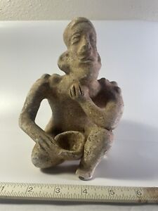 Ancient Jalisco Seated Pulque Drinker 100bc 250ad Authentic Very Rare 
