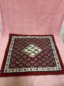 Vintage Oriental Handmade Wool Rug Prayer Mat