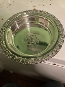 Small Silver Candy Nut Bowl Webster Wilcox International Silver Engraved